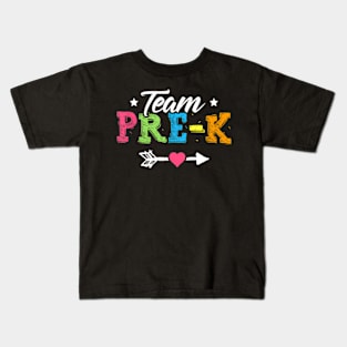 Team Pre-K  PreSchool Teacher Student Back To School Kids T-Shirt